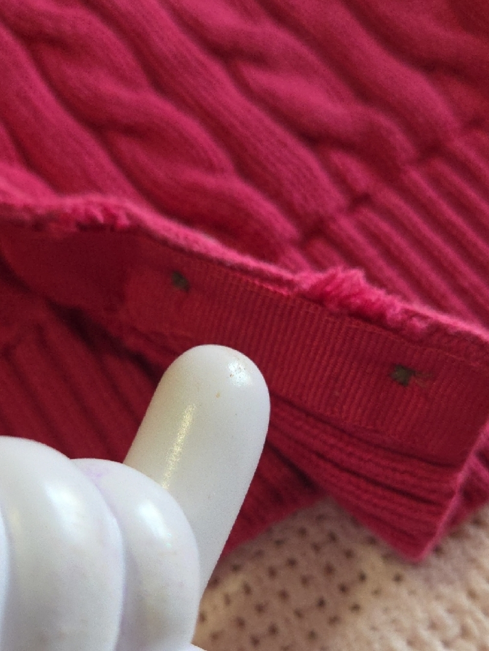 Ralph Lauren Girls Hot Pink Cable Knit Cardigan Sweater Size M 8-10 - Picture 10 of 16